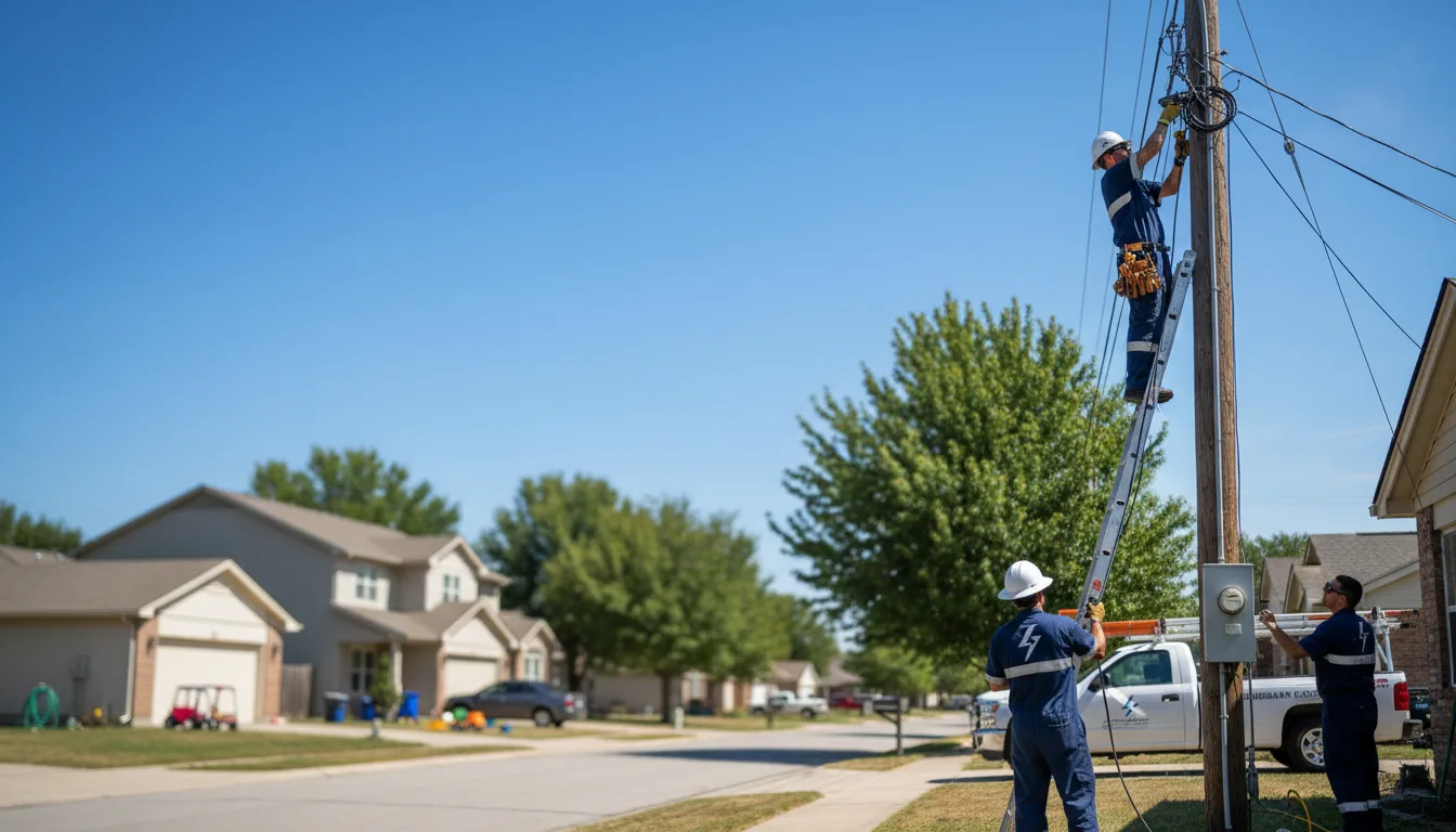 Residential electrician providing installation services in Elkville, IL